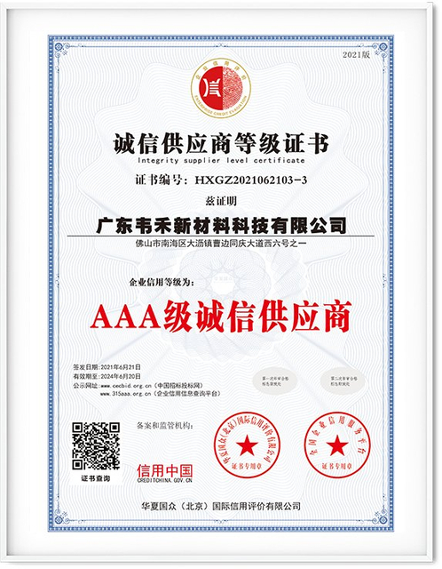 Сертификат поставщика кредитования AAA